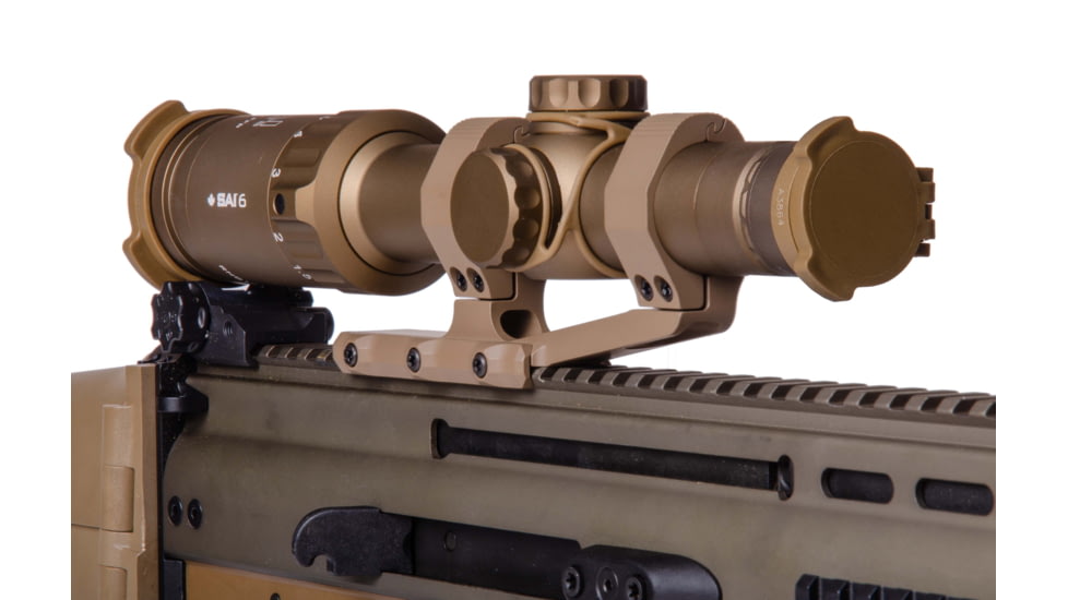 SAI Optics SAI 6 1-6x24mm Rifle Telescope w/7.62mm Ballistic Reticle, 30mm Tube, Type II Anodized, Coyote Brown, RNG16-T170-C20
