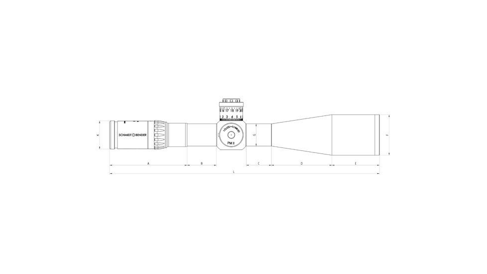 Schmidt &amp; Bender 5-25x56 Police Marksman II LP Rifle Scope, CM CCW DT P4Fine Illuminated Reticle,1st Focal Plane, Black, 34mm, 677-911-972-90-68