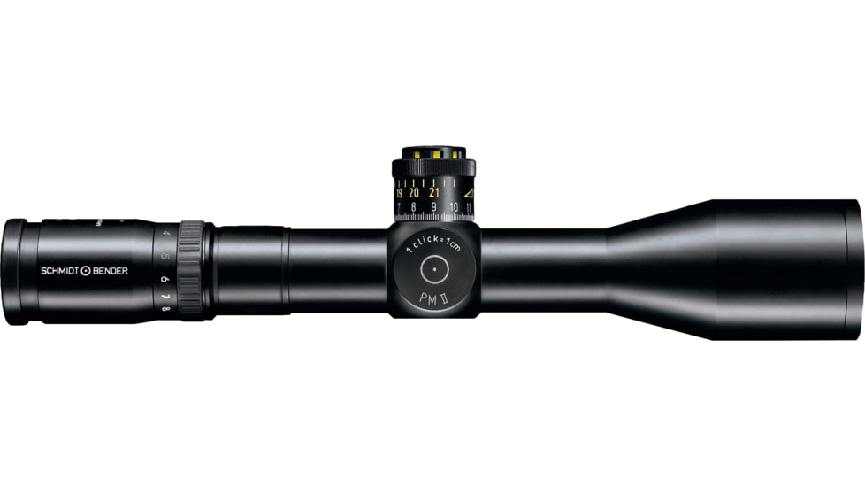 Schmidt &amp; Bender 3-12x50 PM II Rifle Scope, First Focal Plane, P4FL Reticle, 1cm ccw DT / ST, Black, 644-911-962-92-69A38