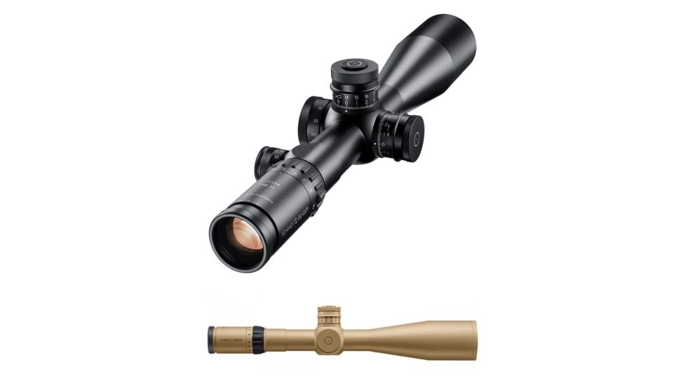 Schmidt &amp; Bender Police Marksman II 5-25x56 LP Rifle Scope, Black, RAL8000