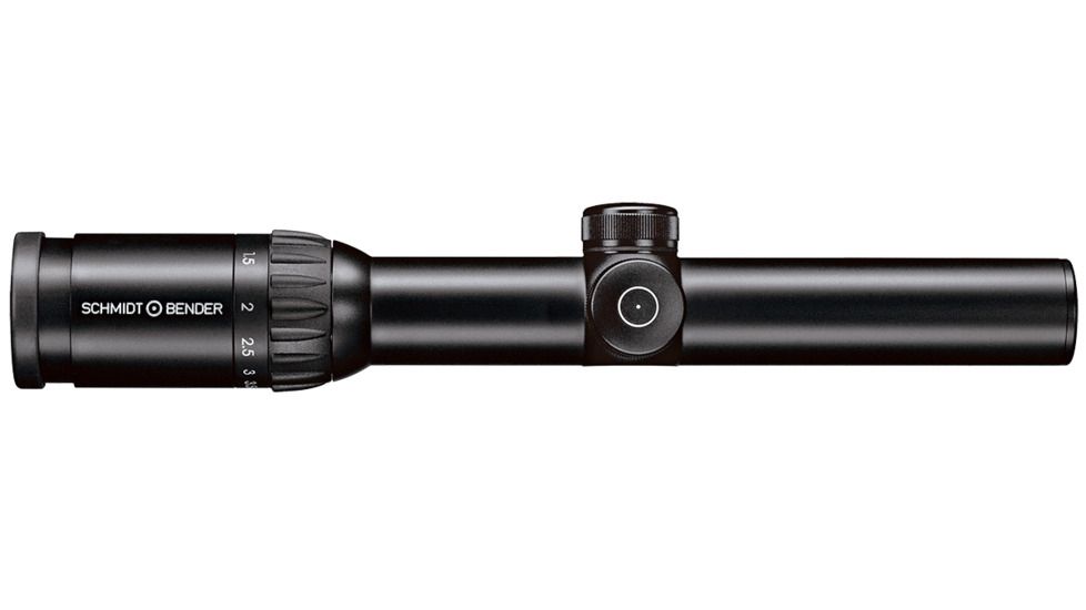 Schmidt and Bender Zenith Posicon Rifle Scope, 7 Reticle, 1pt1-4x24mm 976-7Z