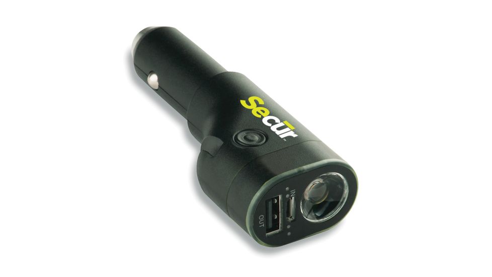 Secur 6 in 1 Car Charger w/Power Bank SP-4003