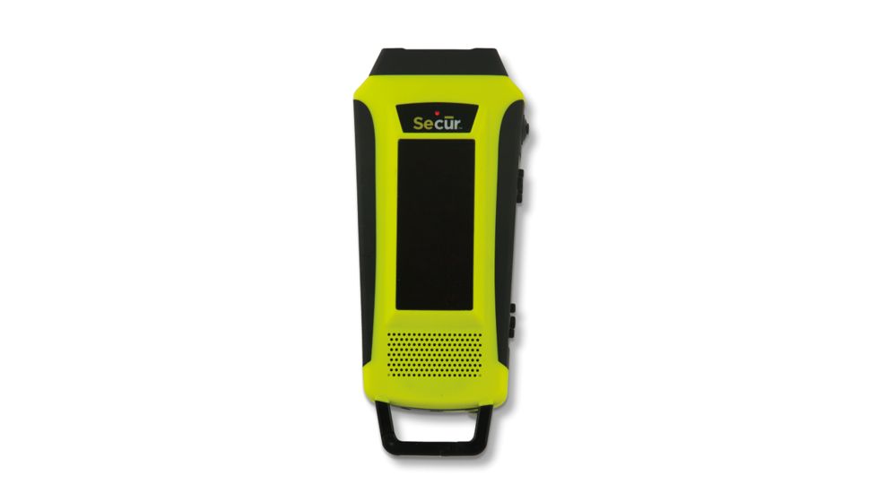 Secur Digital Solar Dynamo NOAA Weather Radio/Flashlight,Yellow/Green/Black SP-2002