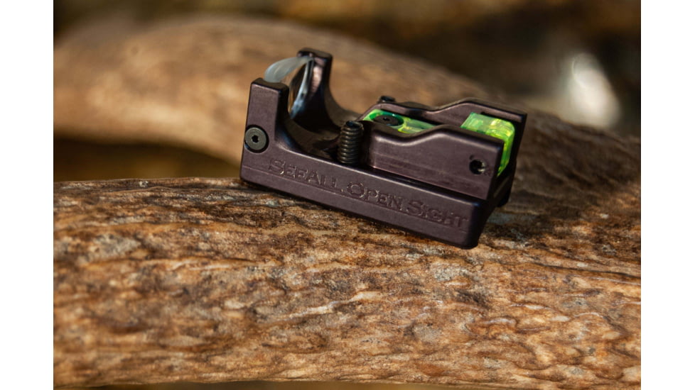 SeeAll Open Sights Micro SeeAll Open Sight Tritium, Crosshair, Black, 850006380558