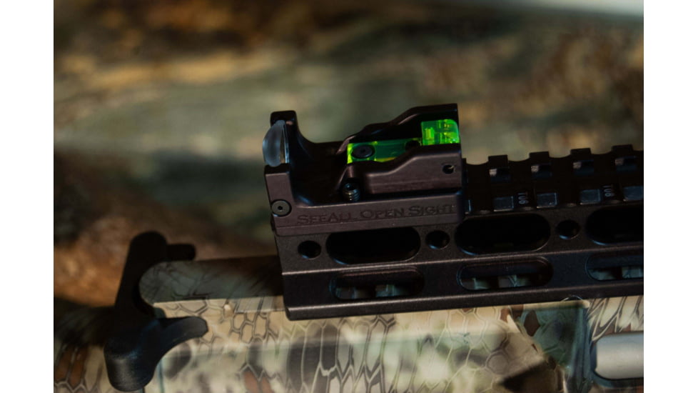 SeeAll Open Sights Micro SeeAll Open Sight Tritium, Crosshair, Black, 850006380558