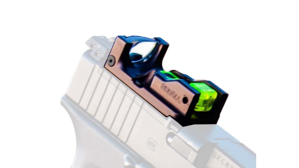 USED SeeAll Open Sights MK3 Tritium Pistol Sight Plate System, Delta, Black, 850006380503, EDEMO1, Used, Condition Like New, Inspect and Rebox