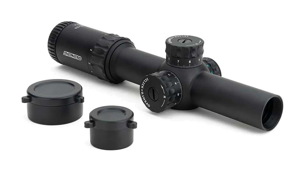 Shepherd Scopes Rogue Series 1-8x24 Rifle Scope, 30mm Tube, R14 Reticle, Matte, Black, 4080RGE.1.8.R14