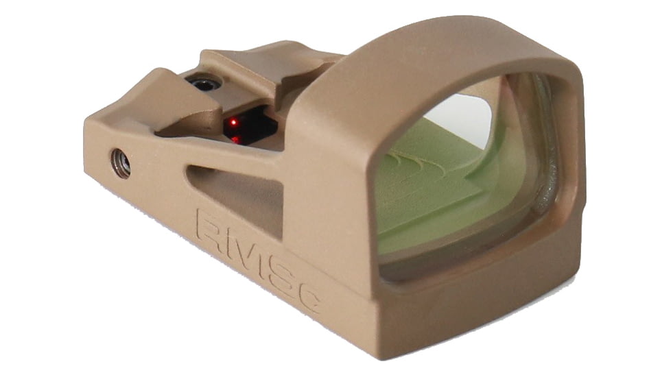 Shield Sights Compact Reflex Mini Red Dot Sight, 8 MOA Dot Reticle, RMSC-4MOA Glass Lens, FDE, RMSC-8-MOA-G-FDE