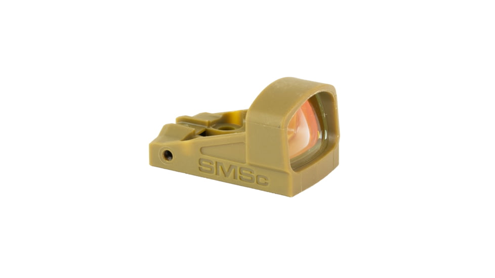 Shield Sights Compact Shield Mini Red Dot Sight, 4 MOA Dot Reticle, SMSC-4MOA Glass Lens, FDE, SMSc-4MOA-GLASS FDE