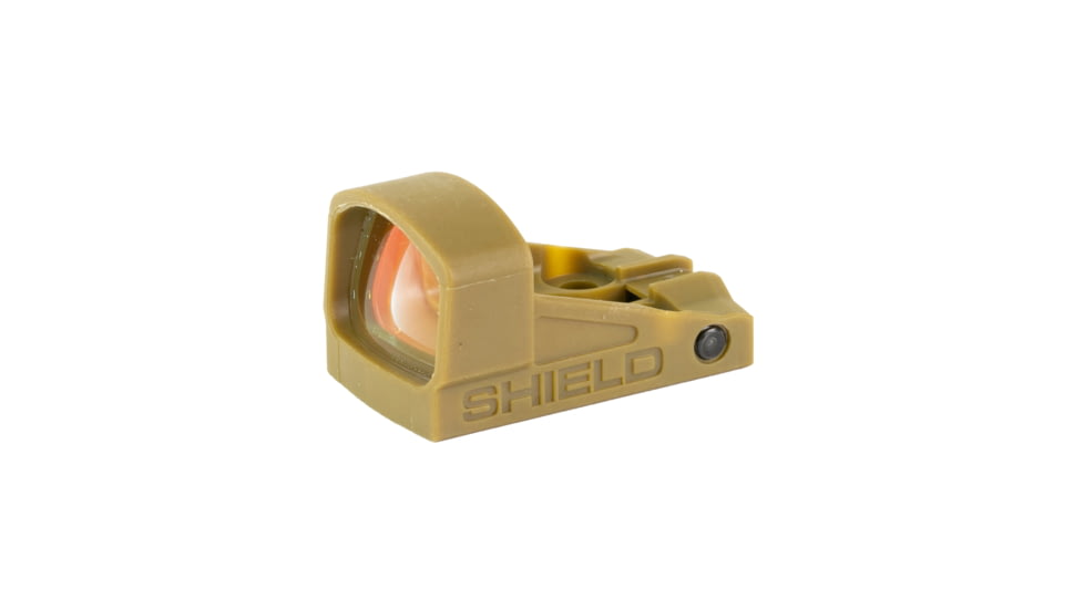 Shield Sights Compact Shield Mini Red Dot Sight, 4 MOA Dot Reticle, SMSC-4MOA Glass Lens, FDE, SMSc-4MOA-GLASS FDE