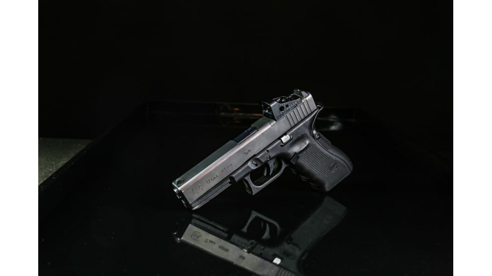 Shield Sights Glass Edition Waterproof Mini Reflex Red Dot Sight, 1x22mm, Black, 4 MOA Red Dot, RMSW-4MOA-GLASS