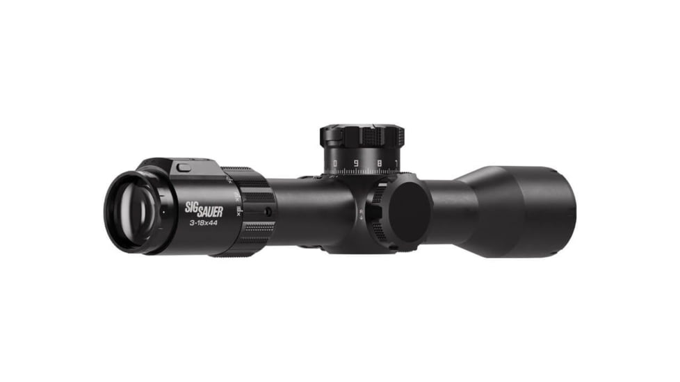 SIG SAUER BRAVO6TBDX 3-18x44mm 35mm Tube Rifle Scope, FFP, Mrad Milling Reticle, Levelplex, Side Focus, BDX-T1 Mrad Adj, Black, SOBBDX63102