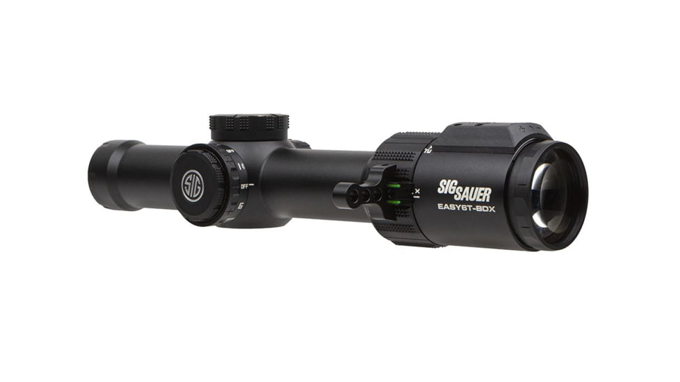 SIG SAUER Easy 6TBDX 1-6X24mm 30mm Tube Second Focal Plane Rifle Scope, Black, BDX-R2 Levelplex, MRAD, Black, SOEBDX61101