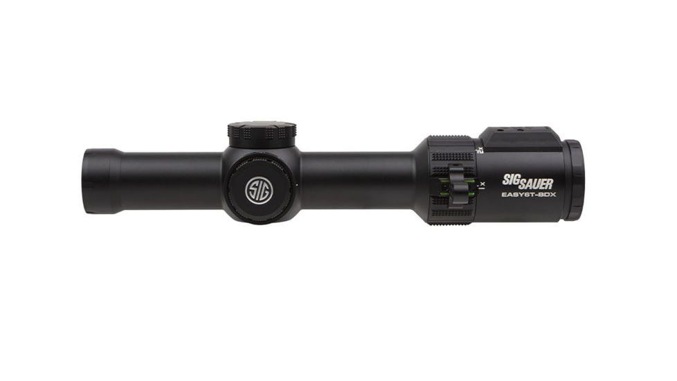 SIG SAUER Easy 6TBDX 1-6X24mm 30mm Tube Second Focal Plane Rifle Scope, Black, BDX-R2 Levelplex, MRAD, Black, SOEBDX61101