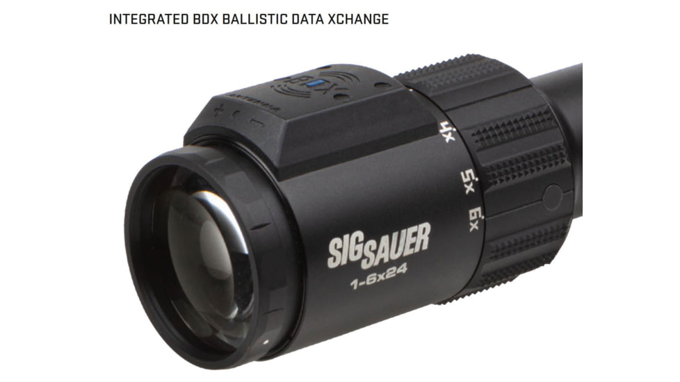 SIG SAUER Easy 6TBDX 1-6X24mm 30mm Tube Second Focal Plane Rifle Scope, Black, BDX-R2 Levelplex, MRAD, Black, SOEBDX61101
