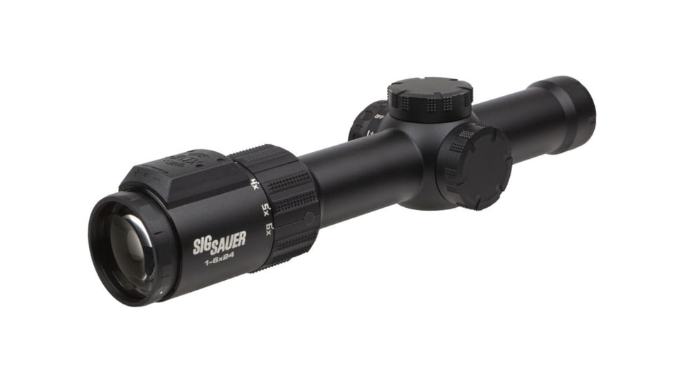 SIG SAUER Easy 6TBDX 1-6X24mm 30mm Tube Second Focal Plane Rifle Scope, Black, BDX-R2 Levelplex, MRAD, Black, SOEBDX61101