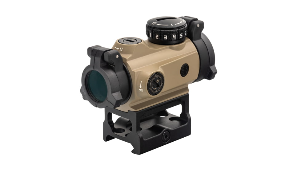 SIG SAUER OPMOD Exclusive Romeo-MSR 1x20 Red Dot Sight, 2 MOA Green Dot, FDE, SOR72022, EDEMO1