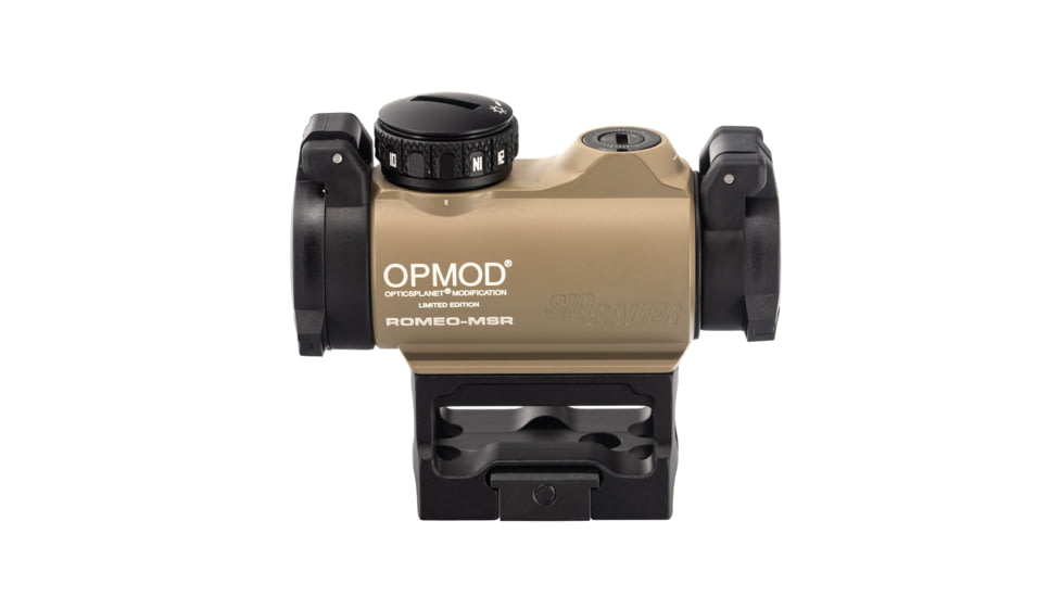 SIG SAUER OPMOD Exclusive Romeo-MSR 1x20 Red Dot Sight, 2 MOA Green Dot, FDE, SOR72022, EDEMO1