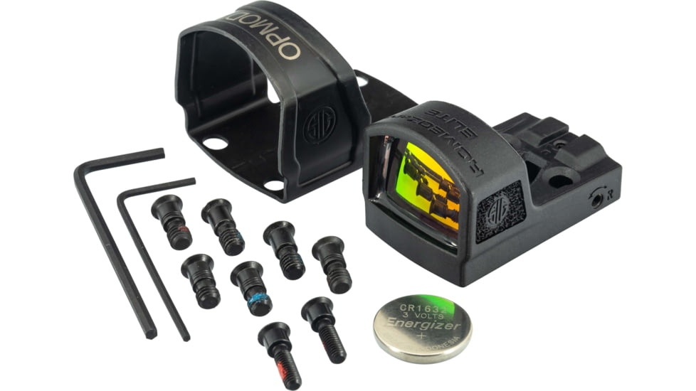 SIG SAUER OPMOD Romeozero Elite Reflex Red Dot Sight, Circle Dot, Black, SOR01005
