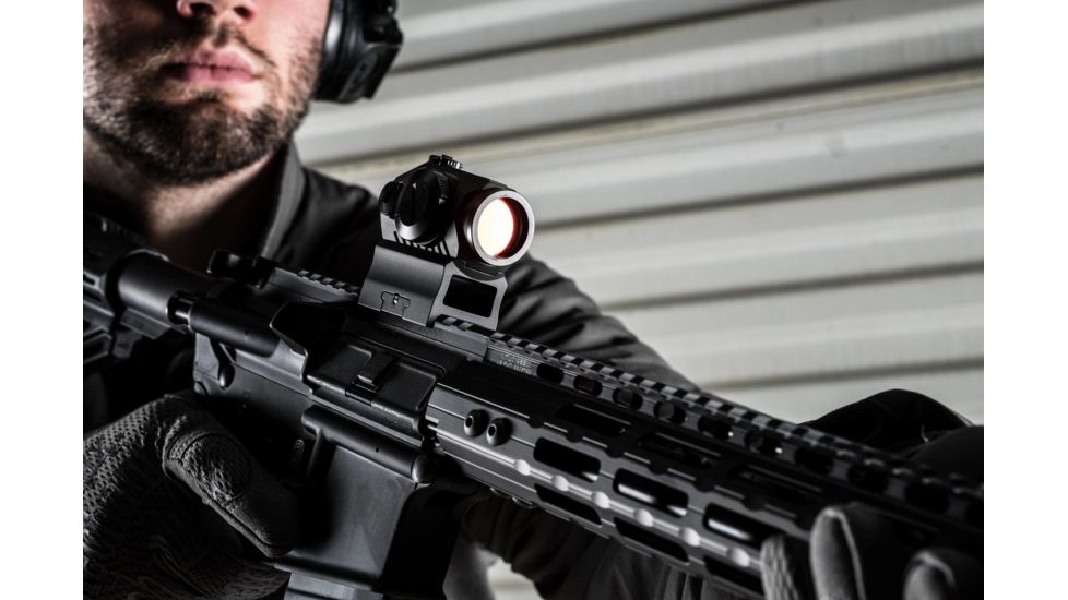 SIG SAUER ROMEO5 1x20mm Red Dot Sight, 2 MOA Red Dot Reticle, 65 MOA Circle Dot, 1 x AAA Battery, Matte, Black, SOR52102, EDEMO5