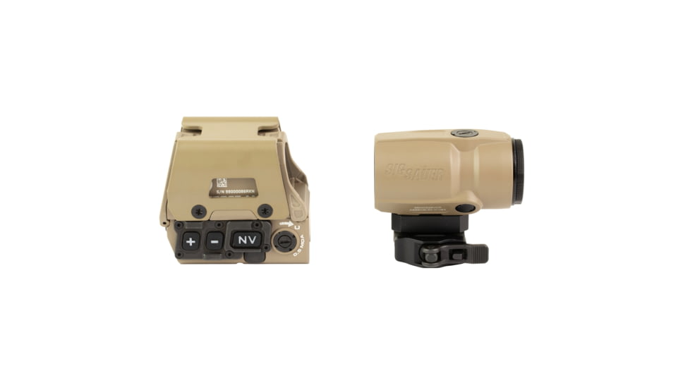 Sig Sauer Romeo 8T AMR/Juliet Magnifier Combo, Red Dot Sight, 40MM Objective, 3X Magnified, QBCD 2.0 Reticle, Matte Finish, Flat Dark Earth SORJ8T811-3