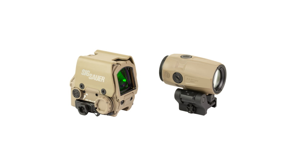 Sig Sauer Romeo 8T AMR/Juliet Magnifier Combo, Red Dot Sight, 40MM Objective, 3X Magnified, QBCD 2.0 Reticle, Matte Finish, Flat Dark Earth SORJ8T811-3