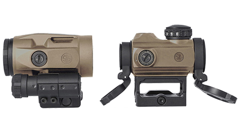 SIG SAUER Romeo MSR 1x20mm Red Dot Sight and Juliet3 3x Micro Magnifier Combo, FDE, SORJ72011, EDEMO3