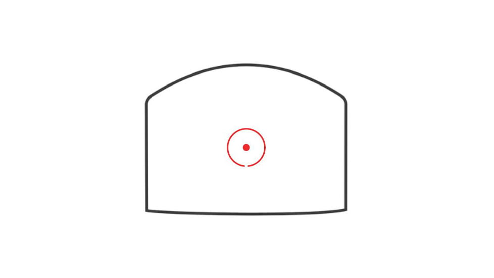 Sig Sauer ROMEO-X ENCLOSED COMPACT, Reflex Red Dot Sight, 1X24mm, Circle Dot, 32 MOA Cirlce with 2 MOA Red Dot, Black, SORX1400