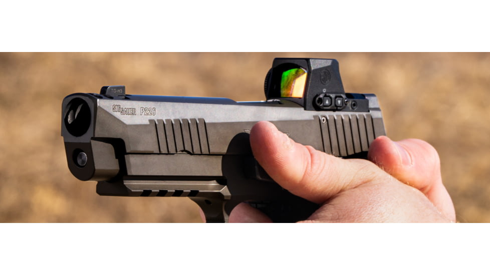 SIG SAUER Romeo-X Pro 1x Reflex Red Dot Sight, 6 MOA Dot Reticle, Black, SORX1060