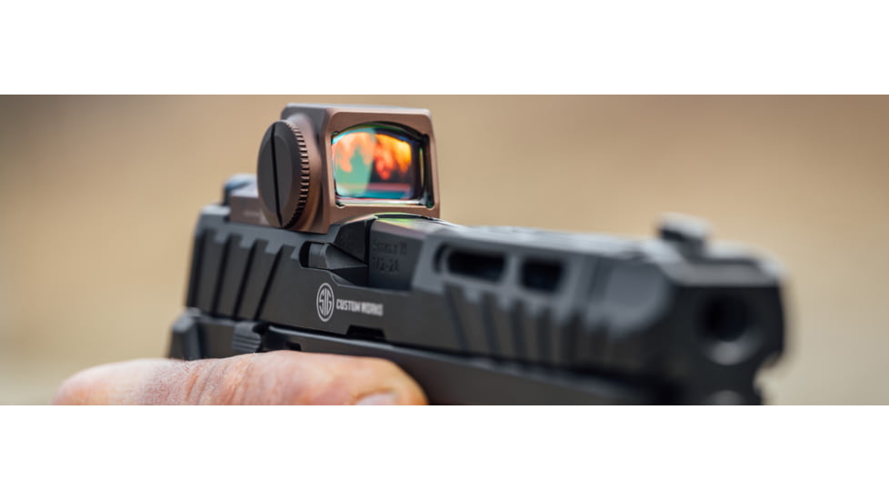 SIG SAUER Romeo-X Pro 1x Reflex Red Dot Sight, Circle Dot Reticle, FDE, SORX1002