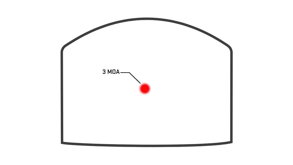 SIG SAUER Romeo Zero Elite 1x24mm Reflex Sight, 3 MOA Red Dot, Black, SOR01030