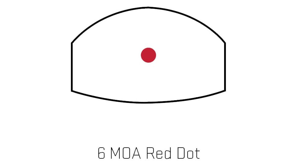Sig Romeo 1 Reflex Sight, 1x30mm, 6 MOA Red Dot, 1.0 MOA Adjustable, Black, Medium, SOR11600