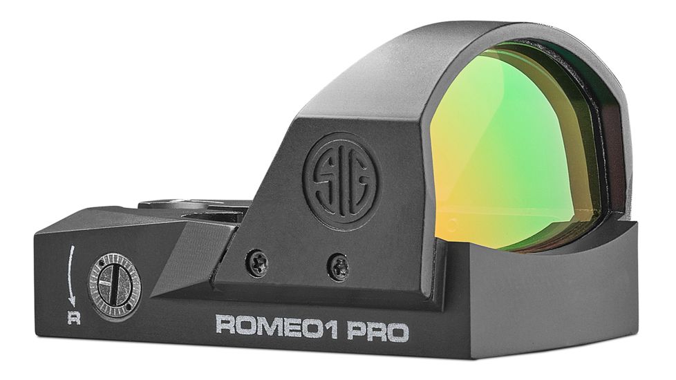 Sig Romeo OnePro 1x30mm Red Dot Sight, 6 MOA Dot Reticle, Aircraft Grade Aluminum, Black, SOR1P101