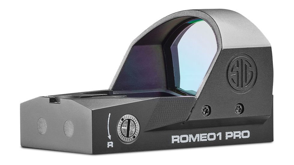 Sig Romeo 1Pro 1x30mm Red Dot Sight, 6 MOA Dot Reticle, Aircraft Grade Aluminum, Black, SOR1P101