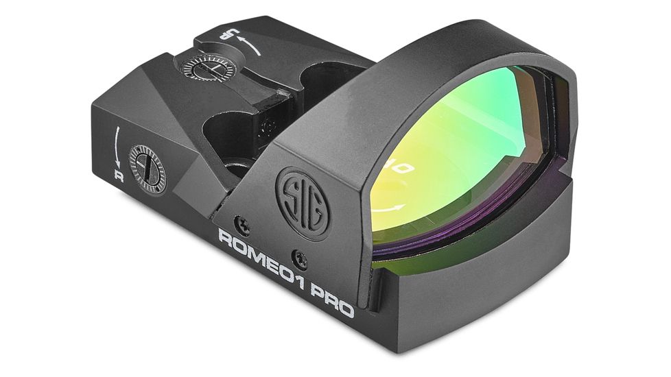 Sig Romeo 1Pro 1x30mm Red Dot Sight, 6 MOA Dot Reticle, Aircraft Grade Aluminum, Black, SOR1P101