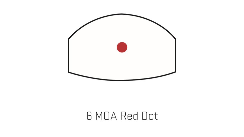 Sig Romeo 1Pro 1x30mm Red Dot Sight, 6 MOA Dot Reticle, Aircraft Grade Aluminum, Black, SOR1P101