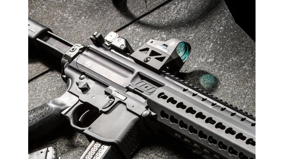 Sig Romeo 3 Miniature 1x25mm Reflex Sight w/ Riser, 3 MOA Red Dot Reticle, Graphite SOR31002