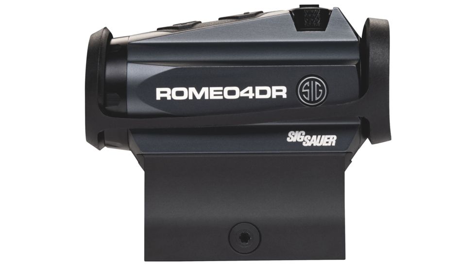 SIG SAUER Romeo4DR Compact Red Dot Sight, 1X20mm, 2 MOA Red Dot 65 MOA Circle Dot, 0.5 MOA Adj, CR2032, M1913, Graphite, NSN N, SOR41111