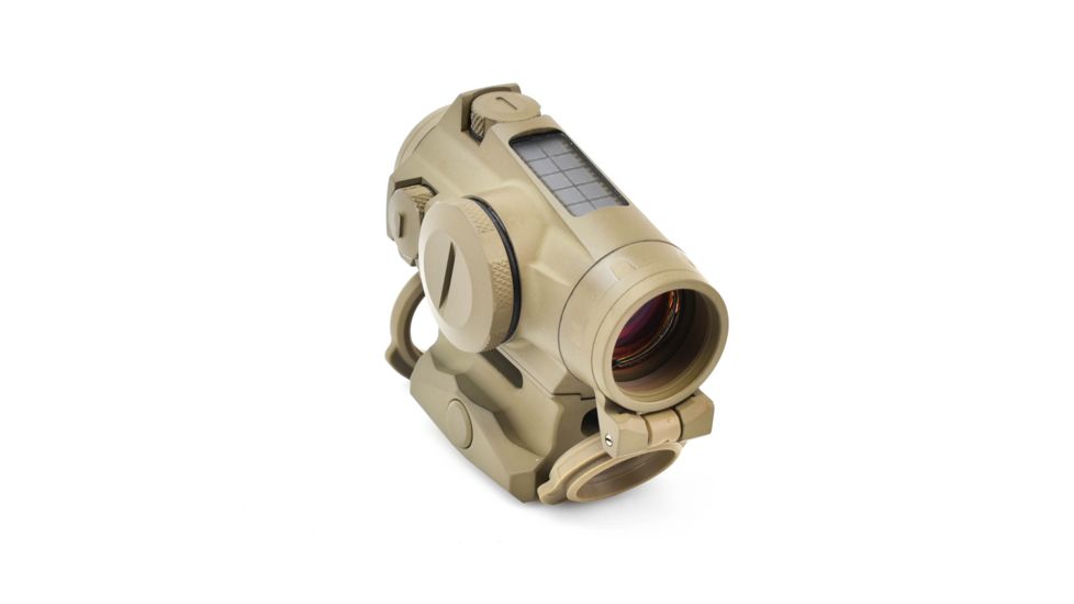 SIG SAUER Romeo4T Red Dot Sight, Ballistic Circle Dot, Solar, 0.5 MOA Adjustable, Side Battery, Hex Bolt Mount, Spacer, Flat Dark Earth, Medium, SOR43131