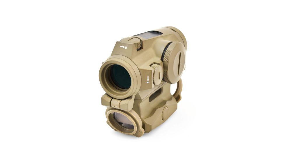 SIG SAUER Romeo4T Red Dot Sight, Ballistic Circle Dot, Solar, 0.5 MOA Adjustable, Side Battery, Hex Bolt Mount, Spacer, Flat Dark Earth, Medium, SOR43131