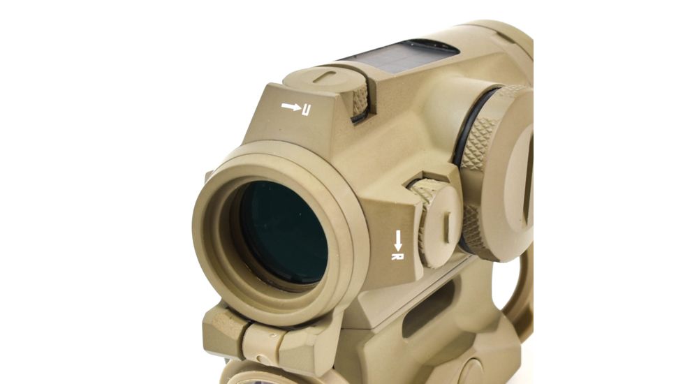 SIG SAUER Romeo4T Red Dot Sight, Ballistic Circle Dot, Solar, 0.5 MOA Adjustable, Side Battery, Hex Bolt Mount, Spacer, Flat Dark Earth, Medium, SOR43131