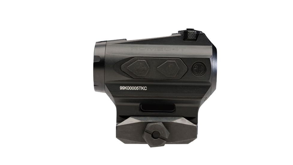 SIG SAUER Romeo4T Tactical RDS, Ballistic Circle Dot .5 MOA Reticle, Solar/Side Mount Battery, Hex Bolt Mount &amp; Spacer, SOR43031