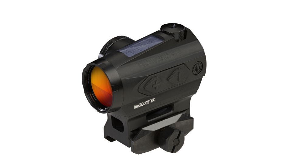 SIG SAUER Romeo4T Tactical RDS, Ballistic Circle Dot .5 MOA Reticle, Solar/Side Mount Battery, Hex Bolt Mount &amp; Spacer, SOR43031