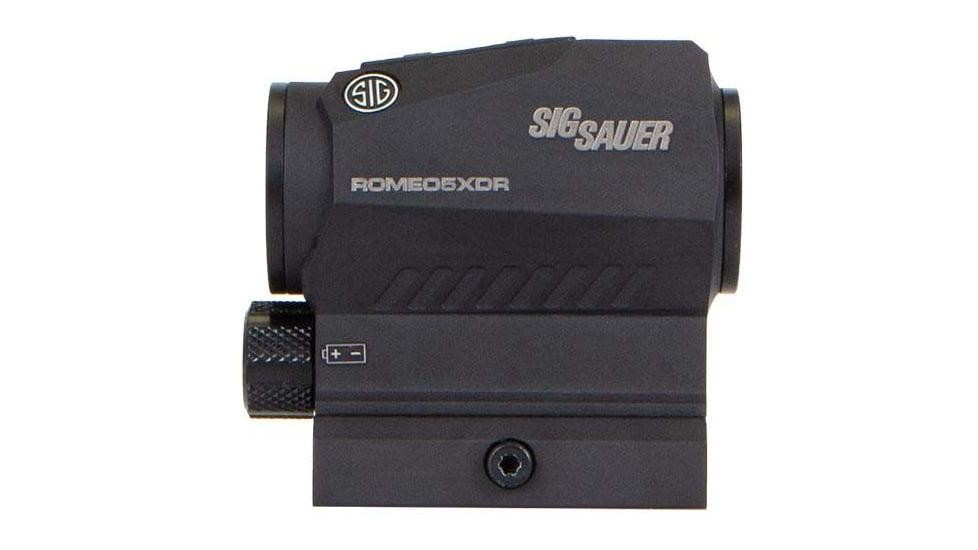 SIG SAUER ROMEO5 1x20mm Green Dot Sight, 2 MOA Green Dot/Triangle Holds Reticle, 1 x AAA Battery, Matte, Black, SOR52122