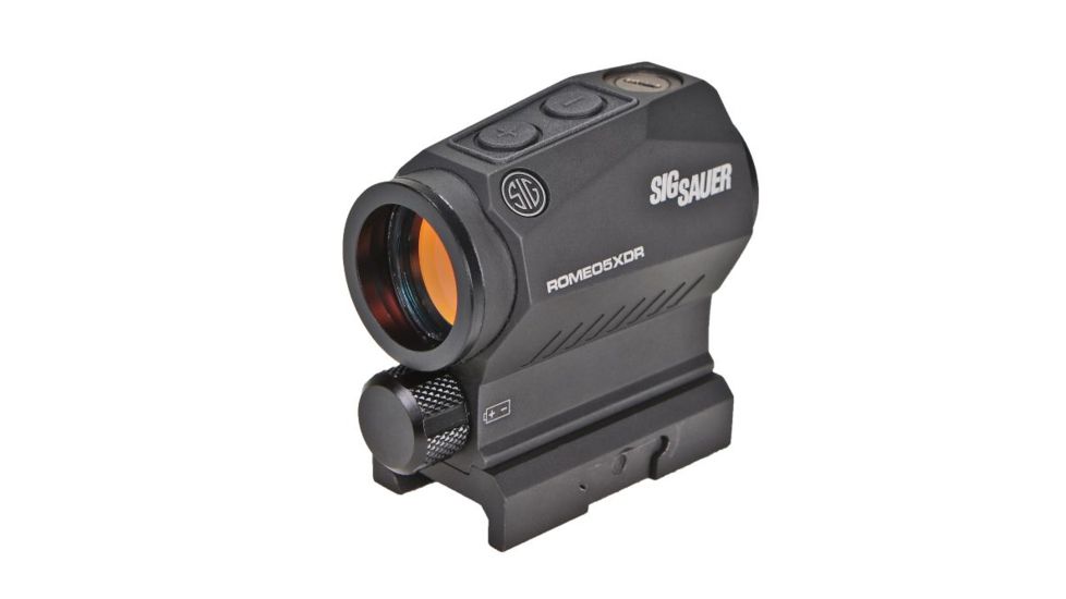 SIG SAUER ROMEO5 1x20mm Green Dot Sight, 2 MOS Green Dot/Triangle Holds Reticle, 1 x AAA Battery, Matte, Black, SOR52122, EDEMO1