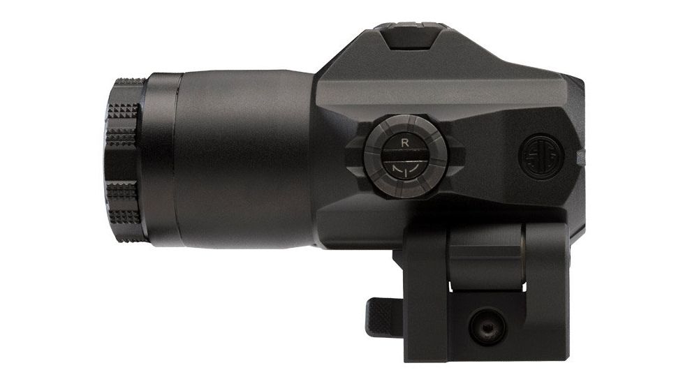 Sig Romeo 5 Red Dot Sight, 2 MOA Red Dot, M1913, Black, Juliet3 3x Magnifier, Black, Medium, SORJ53101