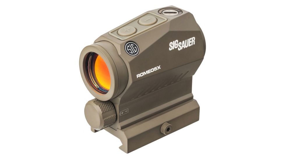 SIG SAUER OPMOD Romeo5 X 1x20mm Compact Red Dot Sight, 65 MOA Circle Dot, Tan SOR52111