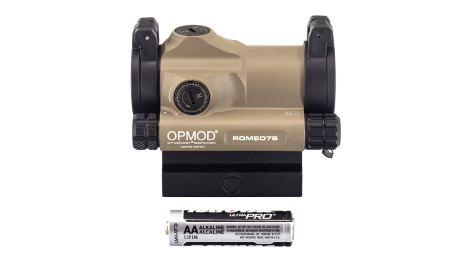 SIG SAUER OPMOD ROMEO7S Compact Red Dot Sight, 1x22mm, 2 MOA Red Dot, 0.5 MOA Adj, M1913, FDE, SOR75021