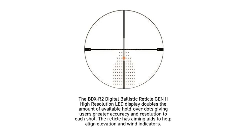 SIG SAUER Sierra6BDX 2-12x40mm Rifle Scope 30mm Tube, Second Focal Plane, Black, BDX-R2 Digital Reticle, MOA, SOSBDX62111