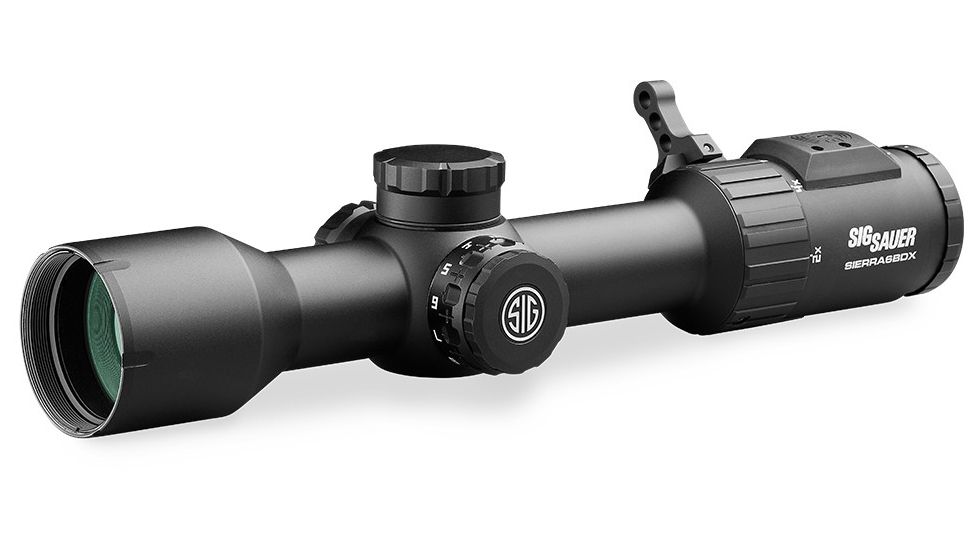 SIG SAUER Sierra6BDX 2-12x40mm Rifle Scope 30mm Tube, Second Focal Plane, Black, BDX-R2 Digital Reticle, MOA, SOSBDX62111